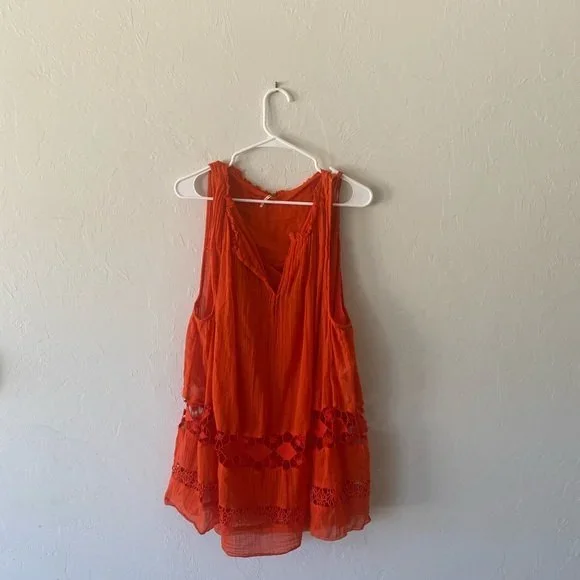 Free People orange tunic dress - Picture 2 of 9